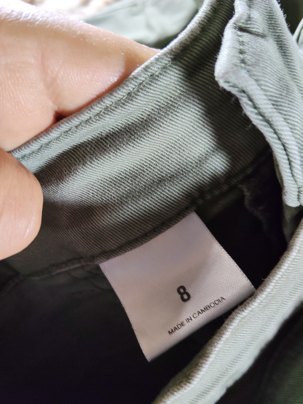 Express Olive Green Cargo Pants with Elastic Ankles - Picture 6 of 12